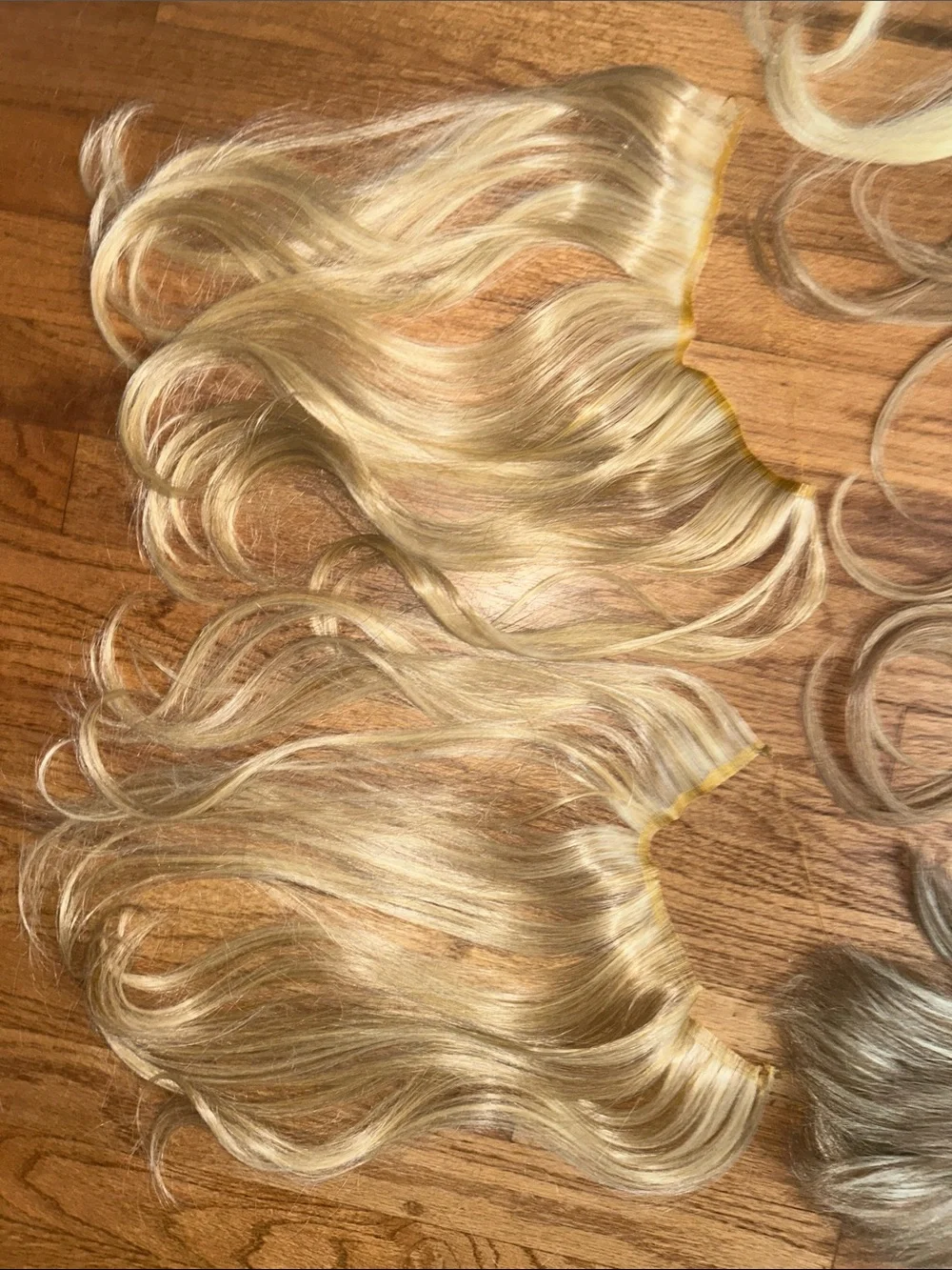 MULTI SETS Human Clip-In Hair Extensions Sets - natural Blonde Highlights